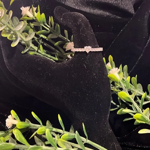 Eternity Band with Heart Moissanite Sz 9 - Picture 3 of 6